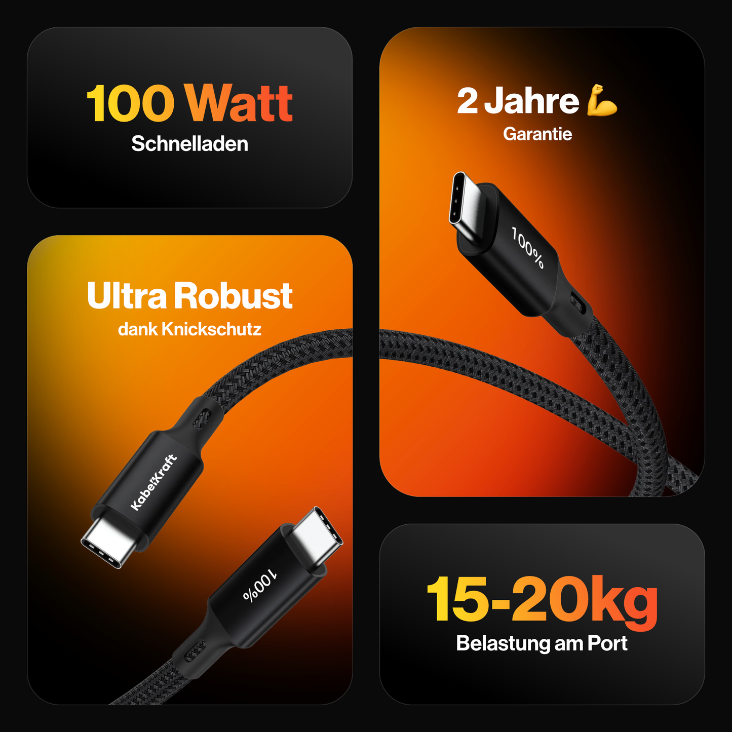 100% USB-C Kabel